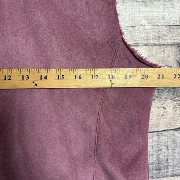 Pendleton Vest Women's Size Large Pink Zip Front Two Pockets Faux Leather - Picture 6 of 6